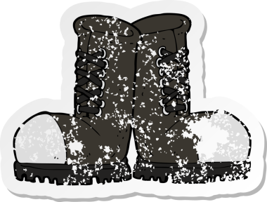 Bir insan tarafından çizilmiş çelikten ayak başparmağı çizmelerinin gerilimli yapıştırması.