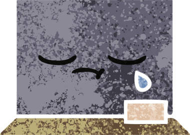 Bir insan tarafından çizilmiş bir yazı tahtasının retro çizim tarzı karikatürü