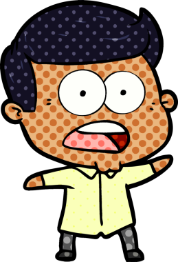 Bir insan tarafından çizilmiş bir karikatür.