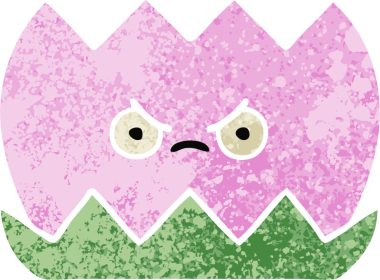 Bir insan tarafından çizilmiş bir nilüfer çiçeğinin retro çizim tarzı karikatürü