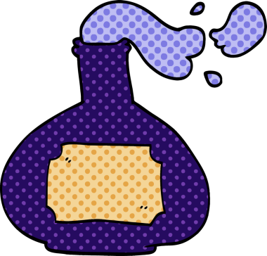 Bir insan tarafından çizilmiş sigara içme iksiri.