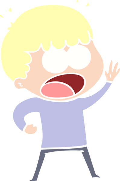 Düz renkli çizgi film bir insan tarafından çizilmiş.