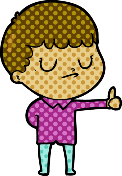 Bir insan tarafından çizilmiş huysuz çocuk çizgi filmi.