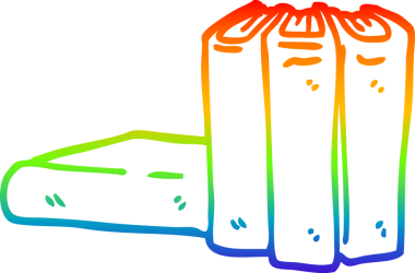 gökkuşağı gradyan çizgi çizimi bir insan tarafından çizilmiş bir çizgi roman