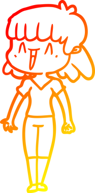 Bir insan tarafından çizilmiş bir karikatür kadın çizimi