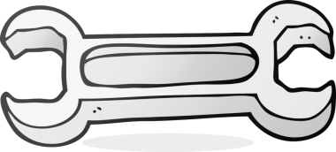 Bir insan tarafından çizilmiş serbest çizgi film anahtarı.