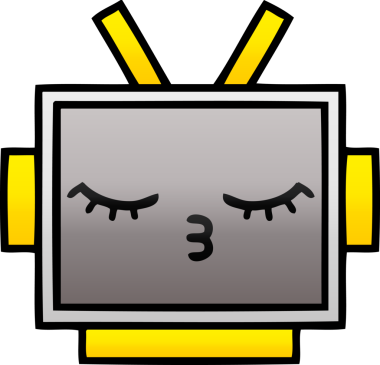 Bir insan tarafından çizilmiş robot kafasının gölgeli çizimi