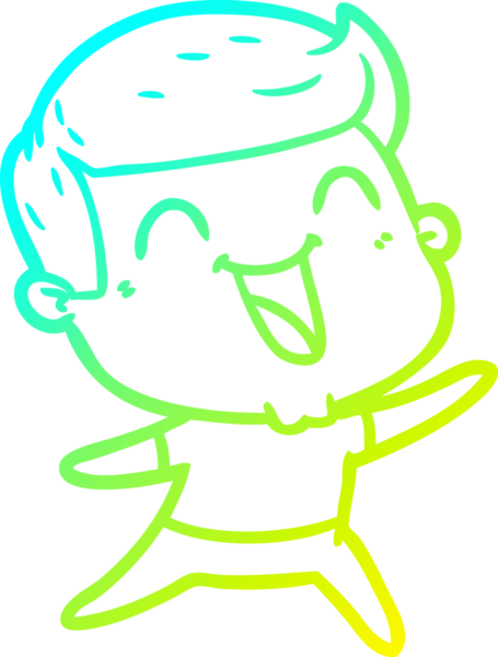 Bir insan tarafından çizilmiş bir çizgi film karakterinin soğuk çizgi çizimi.