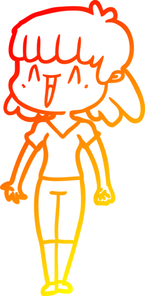 Bir insan tarafından çizilmiş bir karikatür kadın çizimi