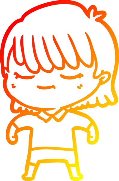 Bir insan tarafından çizilmiş bir karikatür kadın çizimi