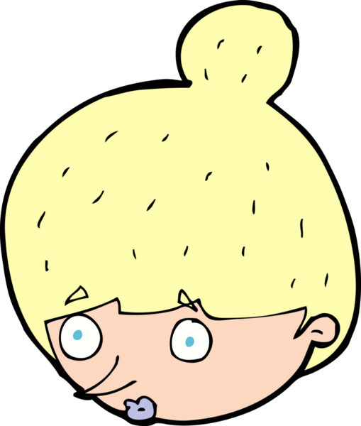 Bir insan tarafından çizilen karikatür, kadının yüzünü şaşırttı.