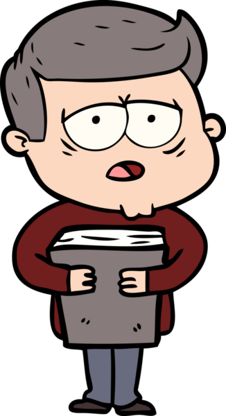 Bir insan tarafından çizilmiş yorgun bir adam.