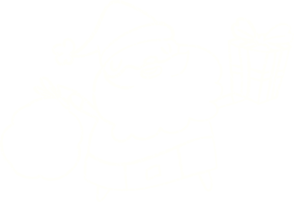 Bir insan tarafından çizilmiş Noel Baba Tebeşiri