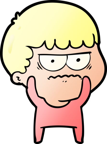 Bir insan tarafından çizilmiş rahatsız bir adam.