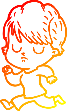 Bir insan tarafından çizilmiş bir karikatür kadın çizimi