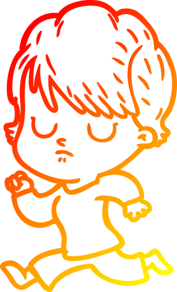 Bir insan tarafından çizilmiş bir karikatür kadın çizimi