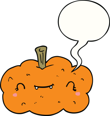 Bir insan tarafından çizilmiş balkabağı.