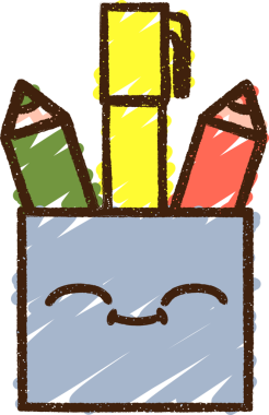 Bir insan tarafından çizilen Okul Kalemi Tebeşiri