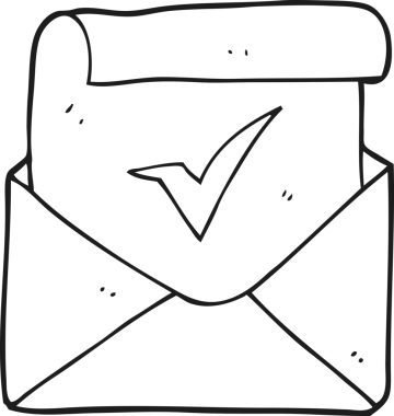 Bir insan tarafından çizilmiş siyah beyaz karikatür.