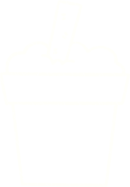 Bir insan tarafından çizilmiş dondurma tebeşiri.