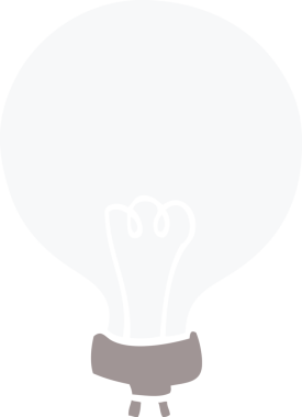 Bir insan tarafından çizilmiş karalama lambası.