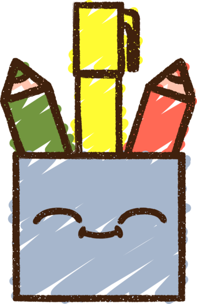 Bir insan tarafından çizilen Okul Kalemi Tebeşiri