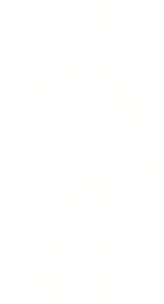 Bir insan tarafından çizilen Noel Kedisi Tebeşiri