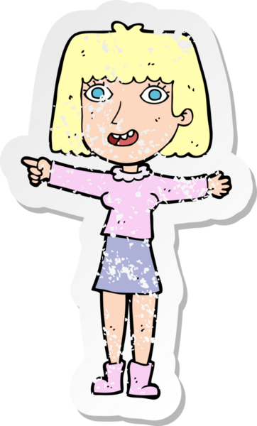 Bir insan tarafından çizilmiş mutlu bir karikatürün gerilimli çıkartması.