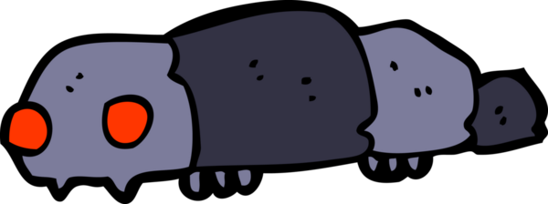 bir insan tarafından çizilmiş karikatür böceği