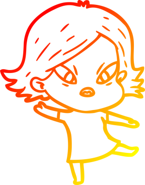 Bir çizgi film karakteri, bir insan tarafından çizilmiş...