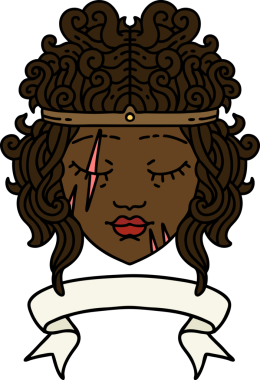 Retro Dövme Tarzı İnsan Barbar Karakteri