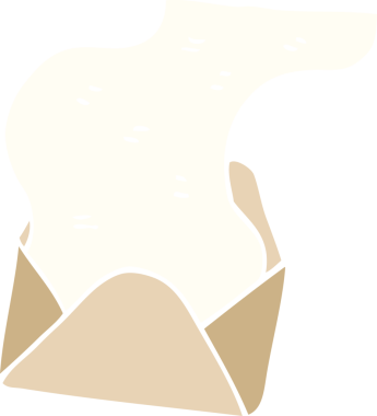 bir insan tarafından çizilmiş düz renk çizimi karikatürü