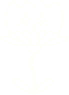 Bir insan tarafından çizilen çiçek tebeşiri