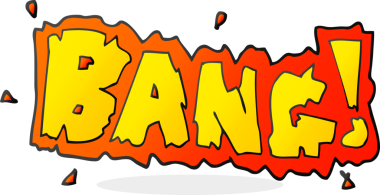 Bir insan tarafından çizilmiş serbest çizim çizgi film patlama sembolü