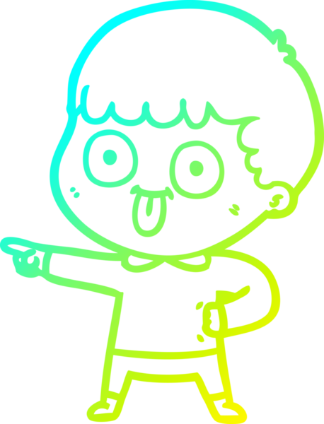 Bir insan tarafından çizilmiş soğuk çizgi çizgi film karakteri.