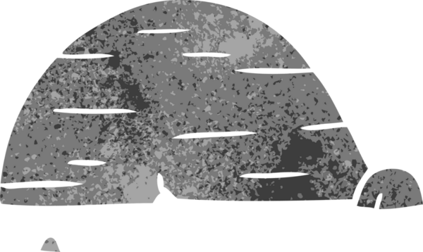 İnsan eliyle çizilmiş gri taş karalamalar.