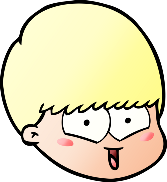 Bir insan tarafından çizilmiş mutlu çocuk çizgi filmi.