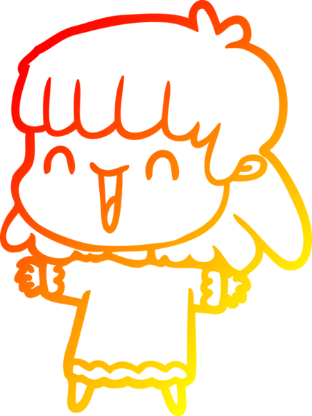 Bir insan tarafından çizilmiş bir karikatür kadın çizimi