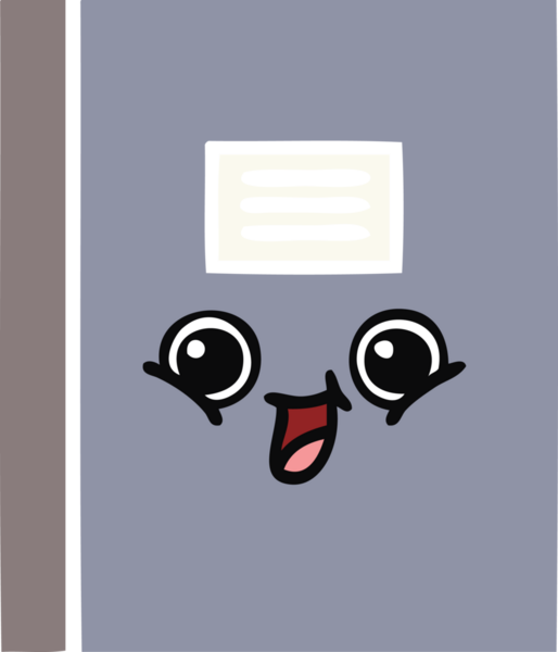 Bir insan tarafından çizilmiş düz renkli bir defter çizimi