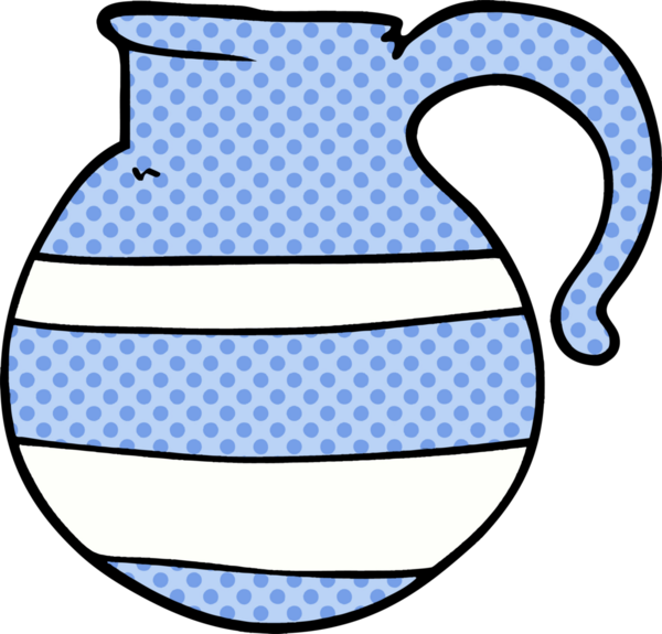 Bir insan tarafından çizilmiş bir sürahi karalama.