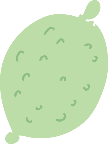 Bir insan tarafından çizilmiş garip bir çizgi film kireci.