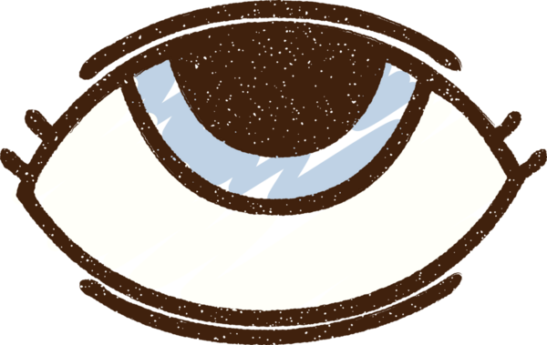 Bir insan tarafından çizilen Doğaüstü Göz Tebeşiri