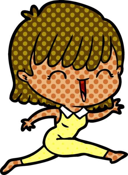 Bir insan tarafından çizilmiş karikatür kadın.