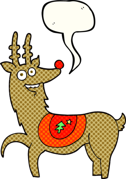 Bir insan tarafından çizilmiş karikatür karikatür karikatürü çizilmiş Ren geyiği