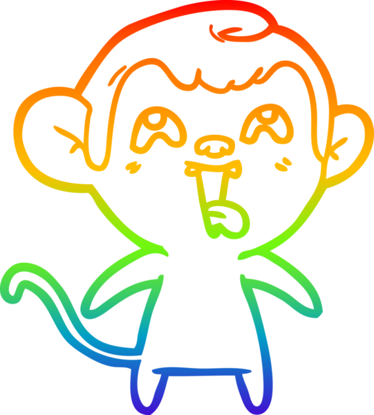 gökkuşağı gradyan çizgisi insan tarafından çizilmiş çılgın bir çizgi maymun çizimi