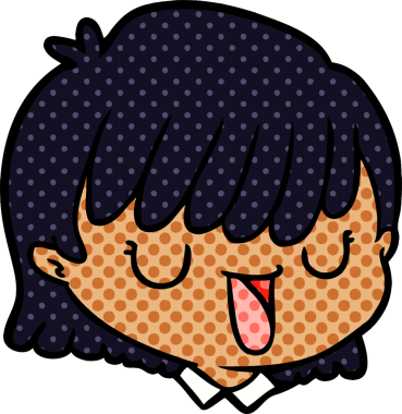 Bir insan tarafından çizilmiş bir kadın yüzü.