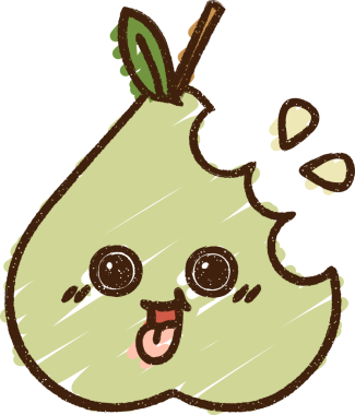 Bir insan tarafından çizilen Armut Tebeşiri