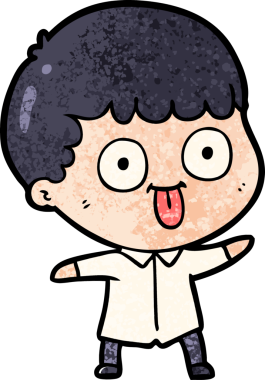 Bir insan tarafından çizilmiş çizgi film adamı.