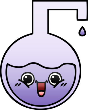 Bir insan tarafından çizilen bilimsel bir deneyin gölgelenmiş karikatürü.