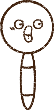 Bir insan tarafından çizilen Büyüteç Kömür Çizimi